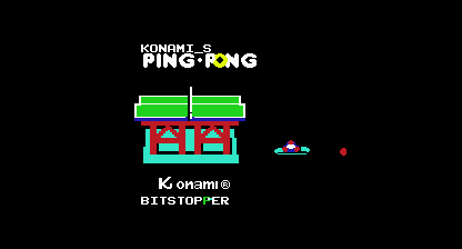 Ping pong Title Screen